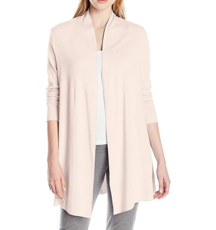 Amelia Knit Cardigan In Blush