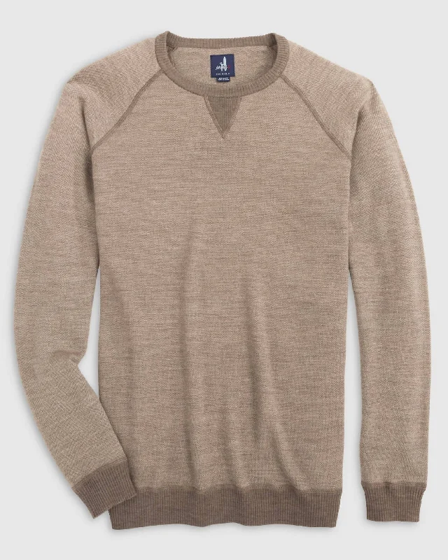 Boggs Merino Wool Crew Neck Sweater In Coffee