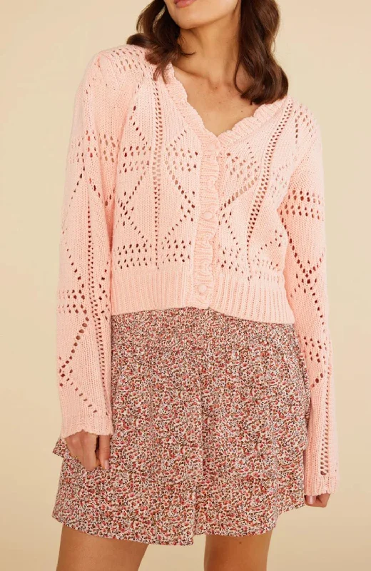 Cara Cardigan In Pink