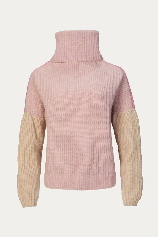 Joan Jumper In Pink Color Block