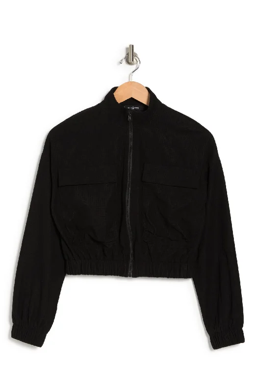 AREA STARS Waffle Knit Crop Jacket