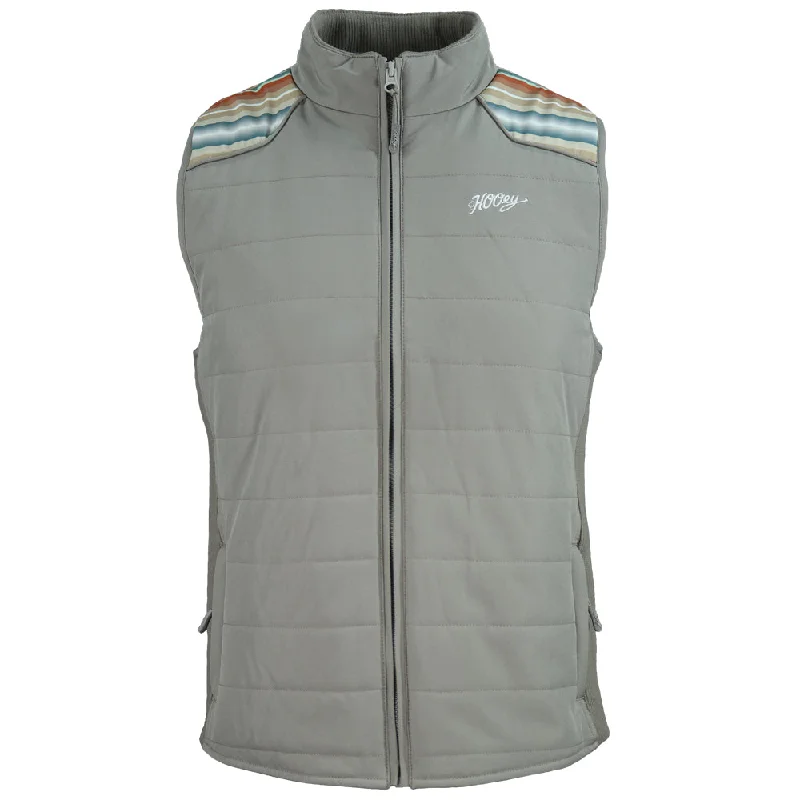 "Hooey Ladies Packable Vest" Grey /Serape