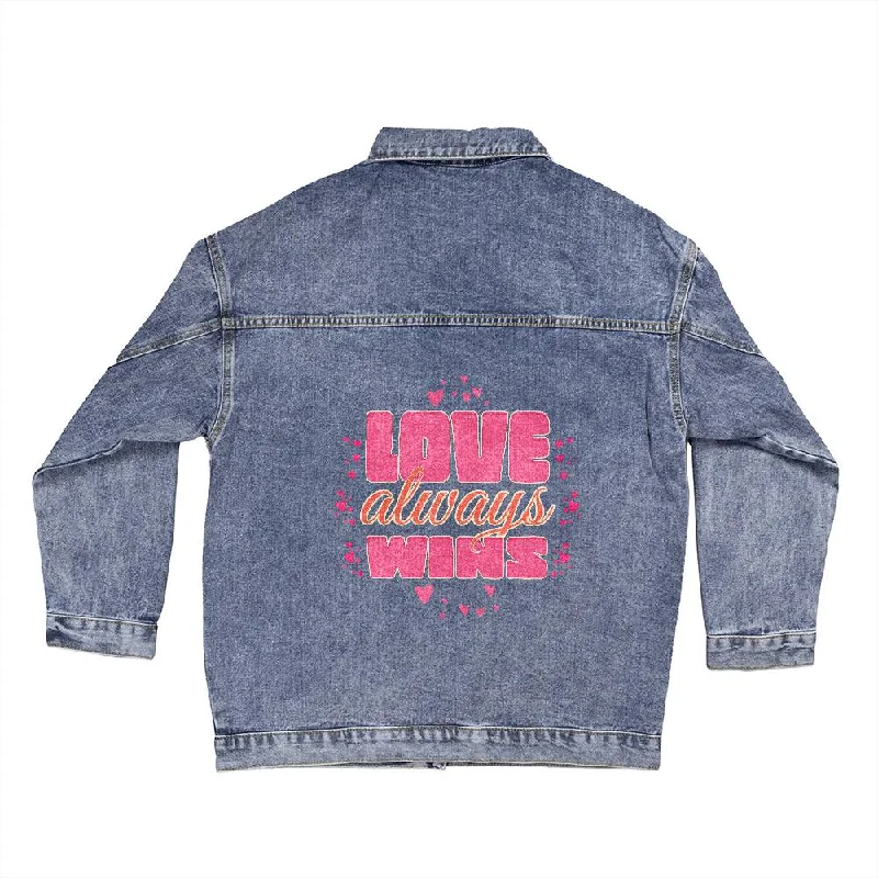 Love Always Wins Jean Jacket