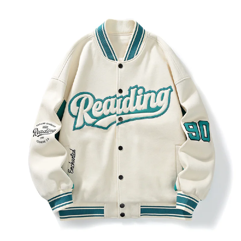 Preppy Letter Varsity Baseball Jackets