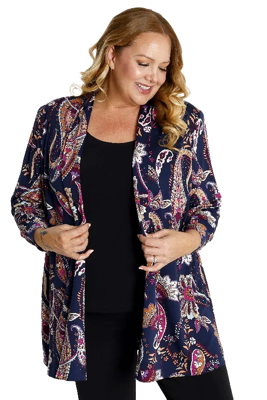 Vikki Vi Jersey Morocco Long Kimono Jacket