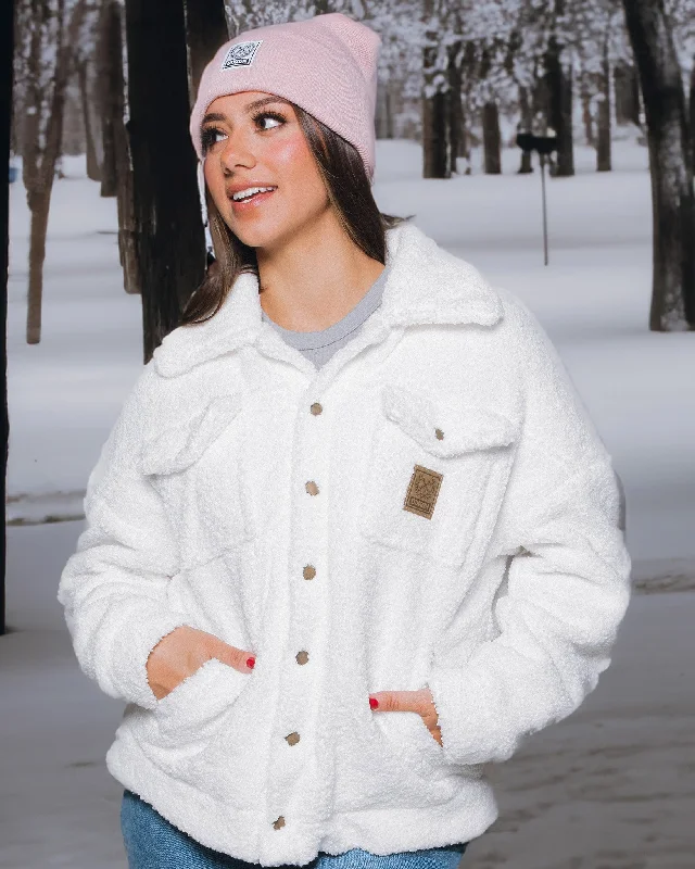 Women's Coco Sherpa Jacket - White