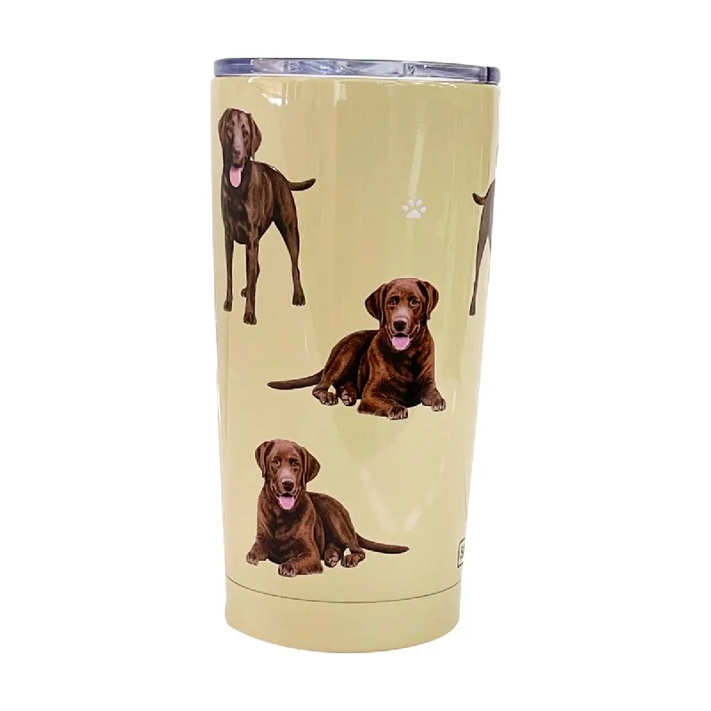 Chocolate Lab Stainless Steel 16 Oz. Tumbler