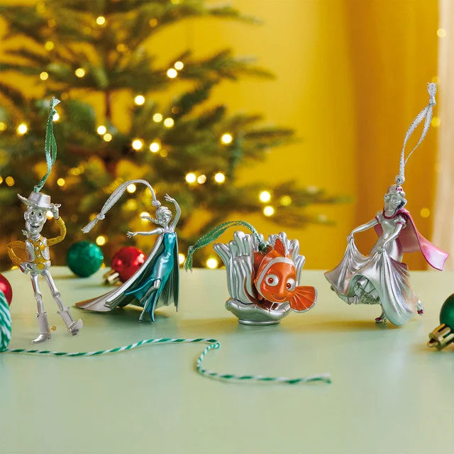 Hallmark 2023 Disney 100 Years of Wonder Pixar and Princesses Ornaments, Set of 4