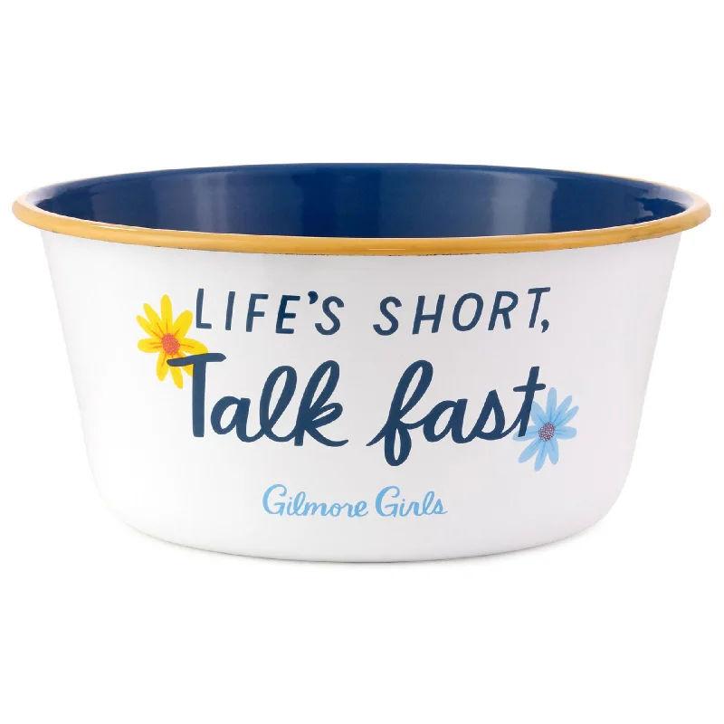 Hallmark Gilmore Girls Life's Short, Talk Fast Popcorn Bowl