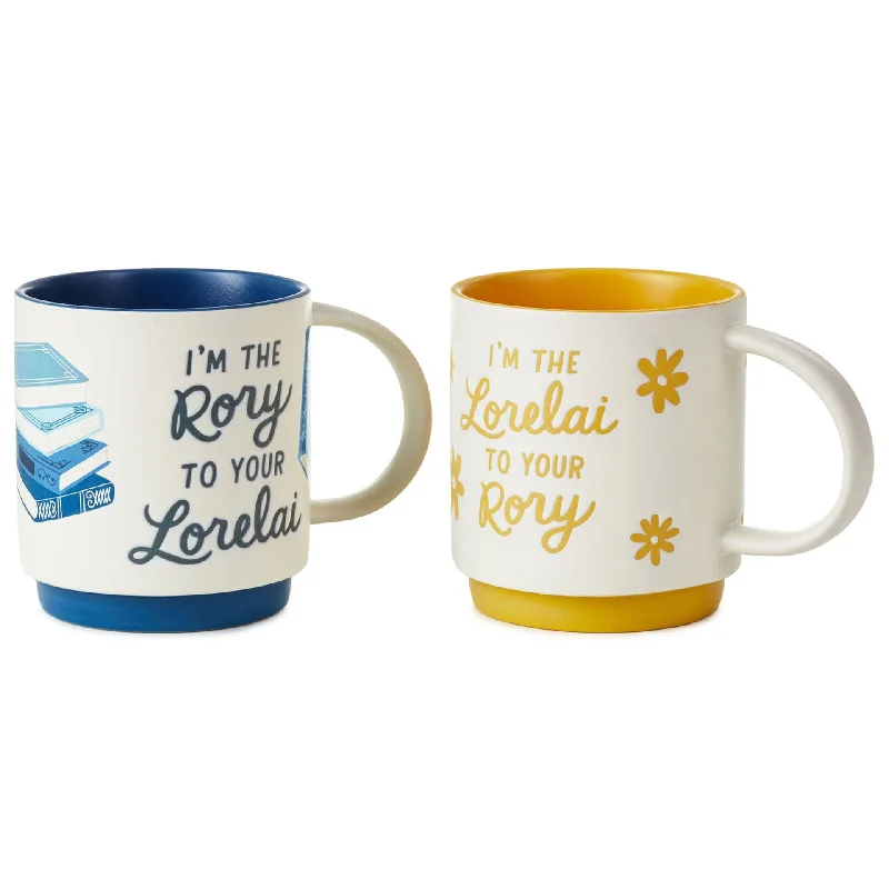 Hallmark Gilmore Girls Lorelai and Rory Stacking Mugs, Set of 2