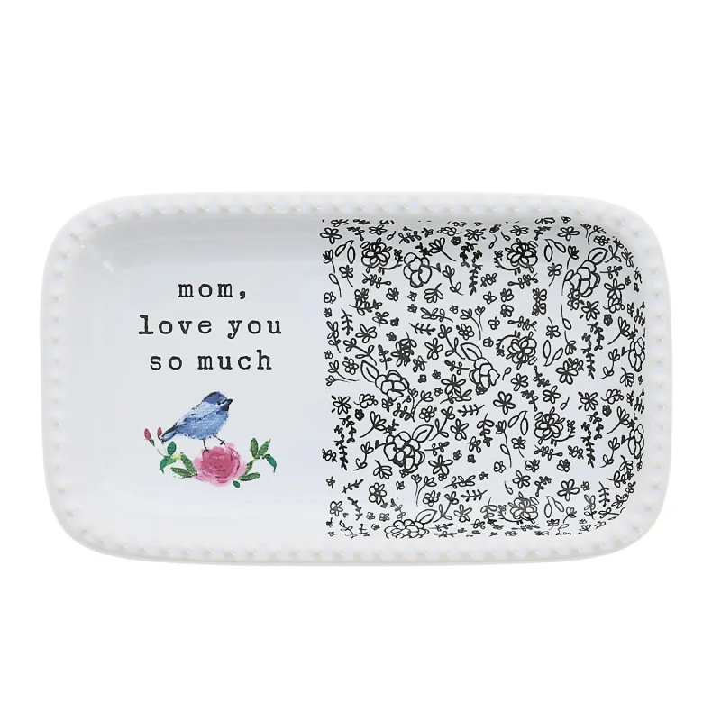 Mom Love You Very Much 5" Keepsake Dish