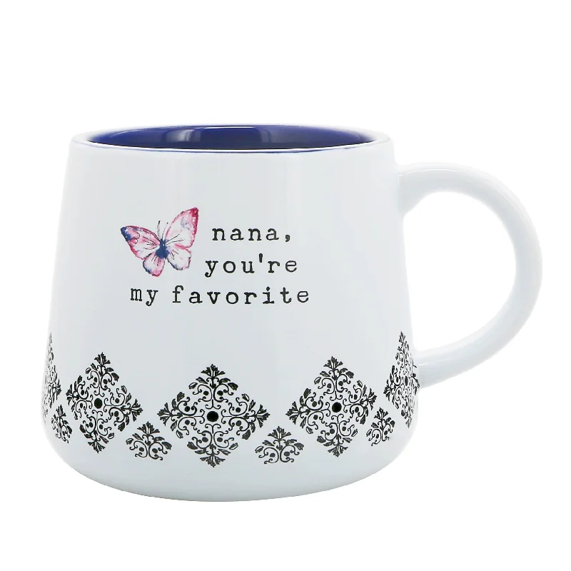 Nana You're My Favorite 18 Oz. Butterfly Mug