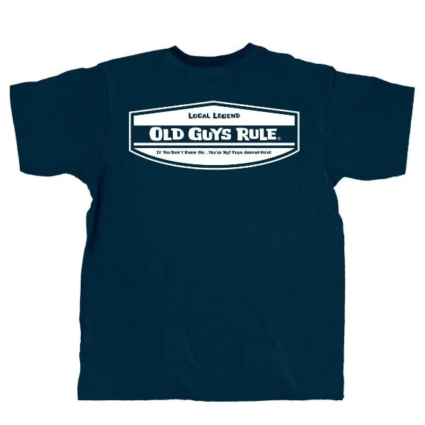 Old Guys Rule T-Shirt Local Legend Navy