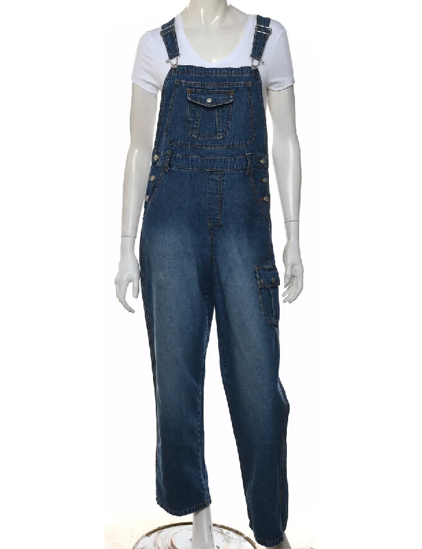 Classic Medium Wash Dungarees - W34 L29