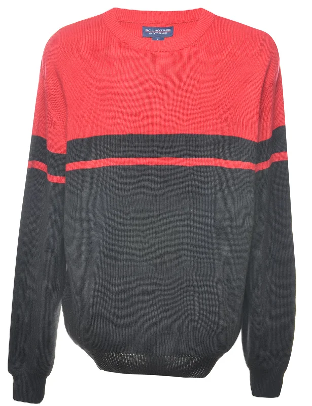 Colour Block Jumper - L