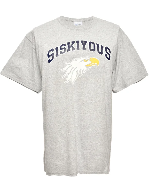 Football Grey Sports T-shirt - L