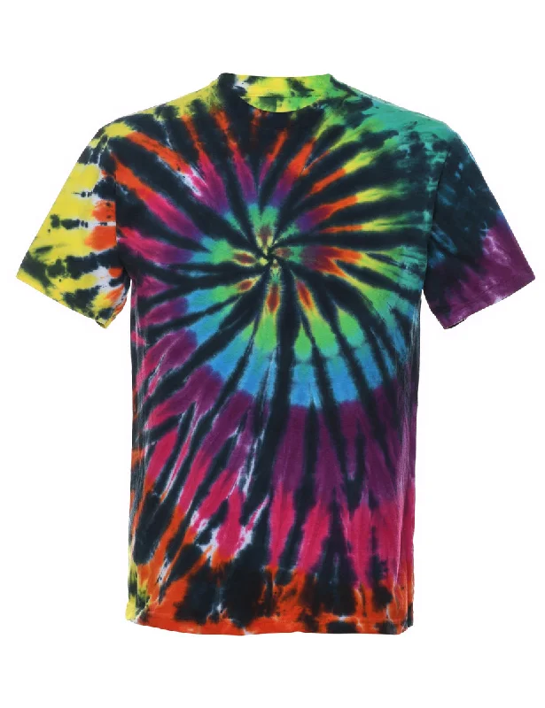 Liquid Blue Tie Dye T-shirt - M