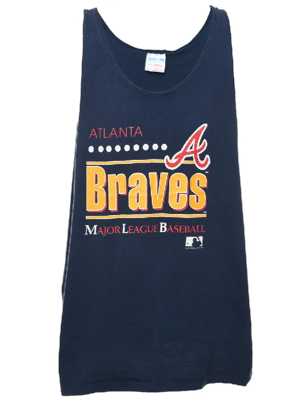 MLB Atlanta Braves Navy, Red & White Sports Vest - XXL