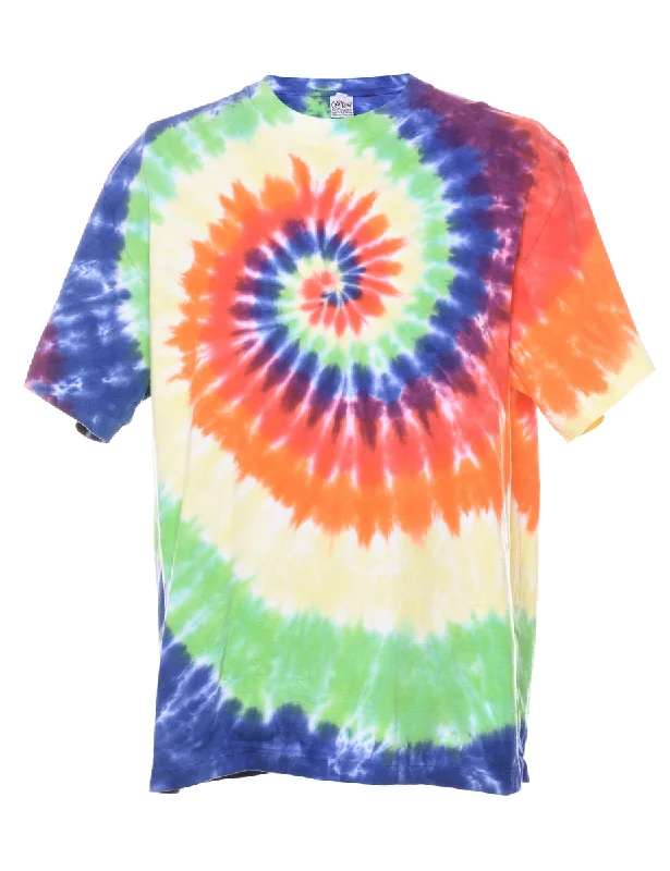 Multi-colour Tie Dye T-shirt - L