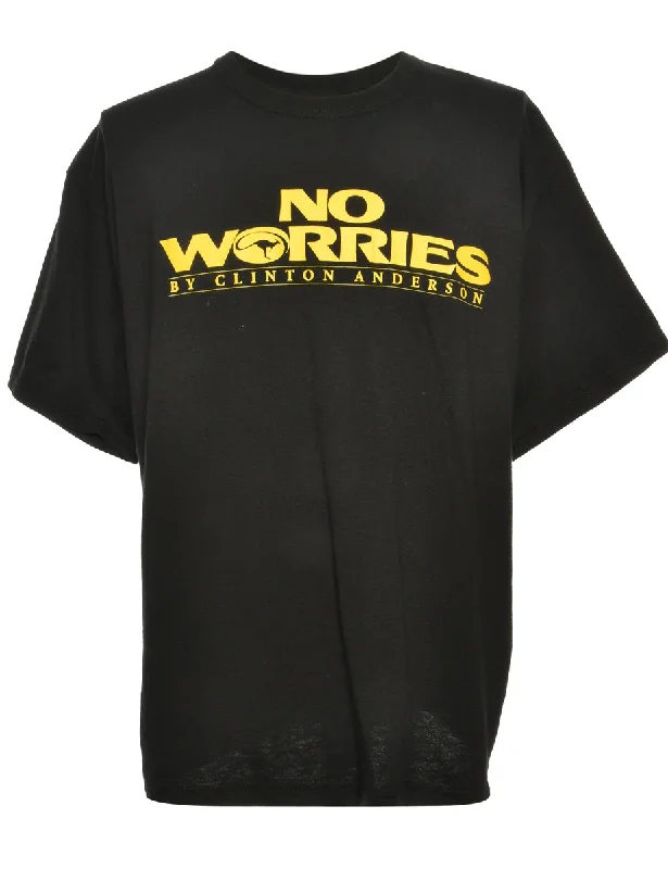 No Worries Printed T-shirt - L