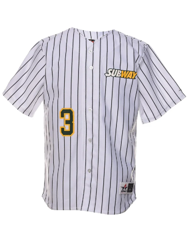 Striped Subway Design Jersey - S