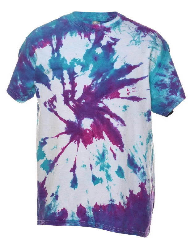 Tie Dye Design Multi-Colour T-shirt - M