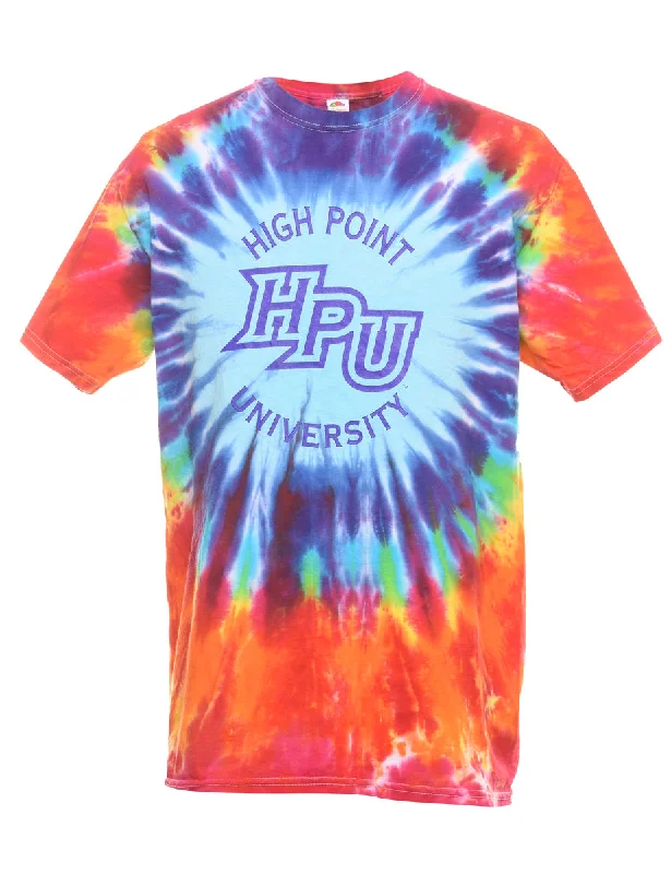 Tie Dyed HPU Printed T-shirt - M