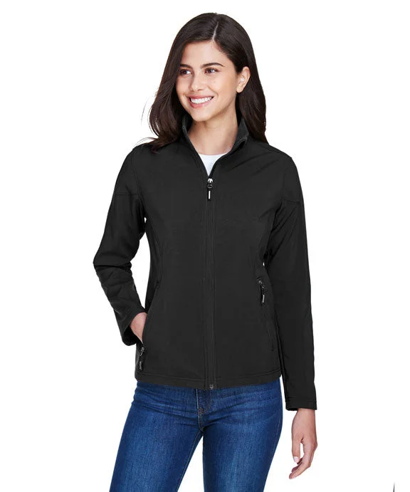 78184 - Core 365 Ladies Cruise Two-Layer Fleece Bonded Soft Shell Jacket | Black