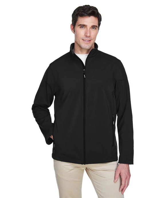 88184 - Core 365 Mens Cruise Two-Layer Fleece Bonded Soft Shell Jacket | Black