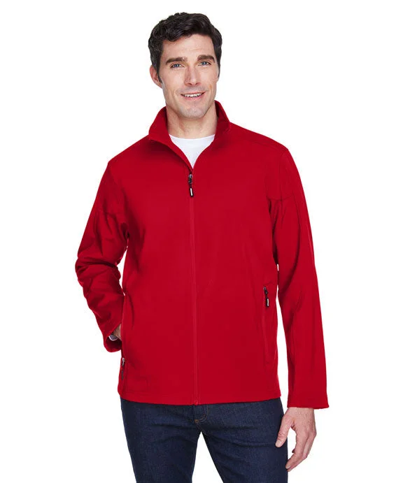 88184 - Core 365 Mens Cruise Two-Layer Fleece Bonded Soft Shell Jacket | Classic Red