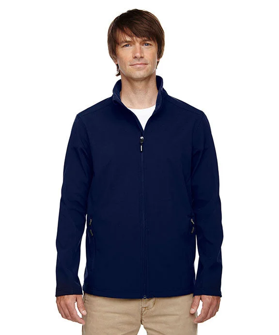 88184T - Core 365 Mens Tall Cruise Two-Layer Fleece Bonded Soft Shell Jacket | Classic Navy