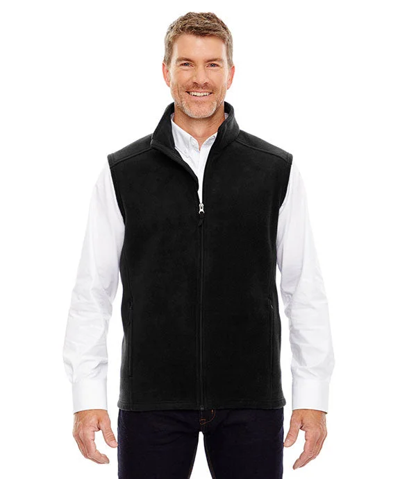 88191T - Core 365 Mens Tall Journey Fleece Vest | Black