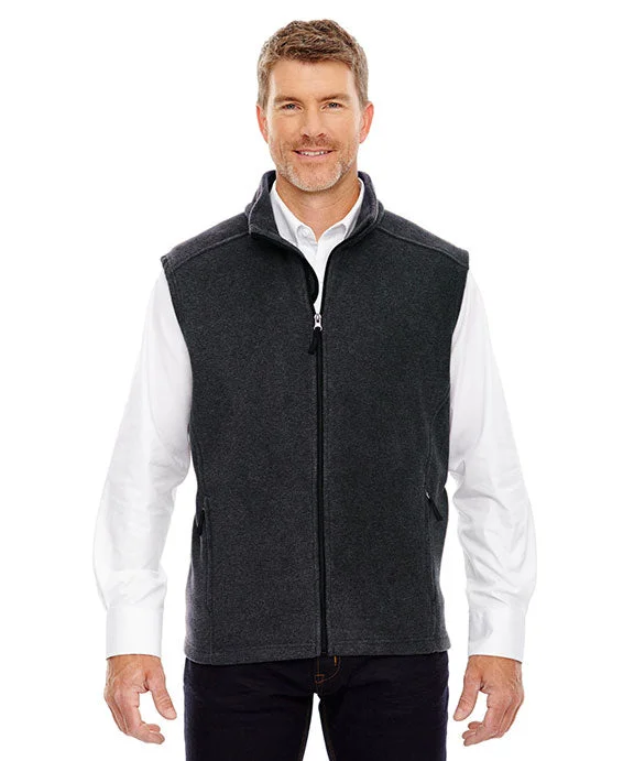 88191T - Core 365 Mens Tall Journey Fleece Vest | Heather Charcoal