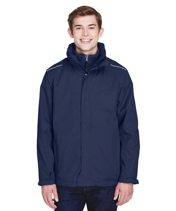 88205 - Core 365 Mens Region 3-in-1 Jacket with Fleece Liner | Classic Navy