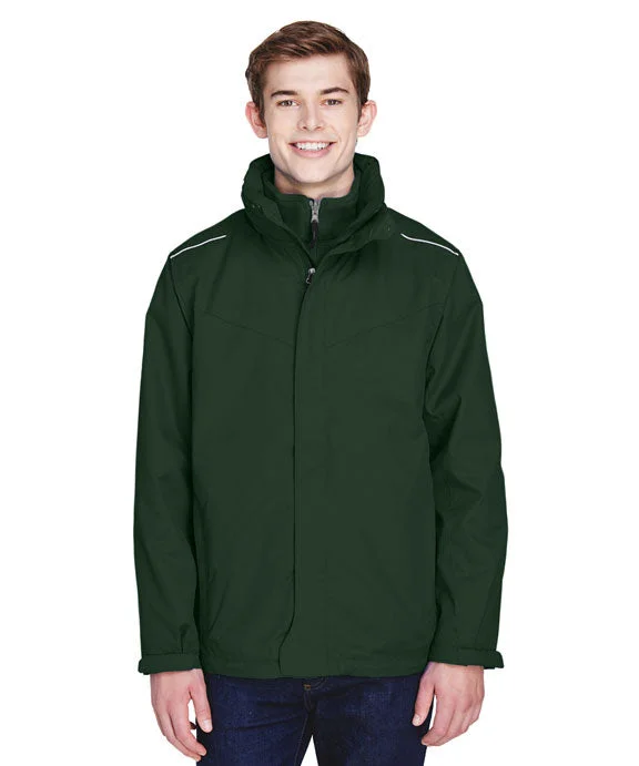 88205 - Core 365 Mens Region 3-in-1 Jacket with Fleece Liner | Forest