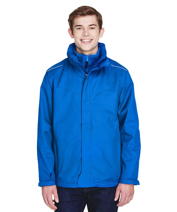 88205 - Core 365 Mens Region 3-in-1 Jacket with Fleece Liner | True Royal