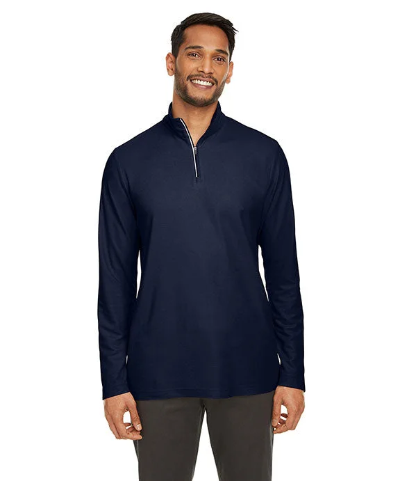 CE405 - Core 365 Mens Fusion ChromaSoft™ Pique Quarter-Zip | Classic Navy