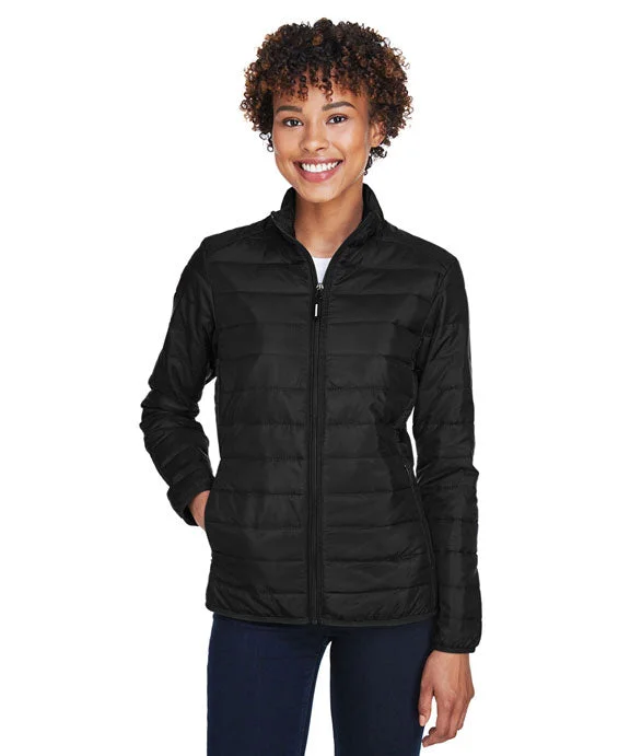 CE700W - Core 365 Ladies Prevail Packable Puffer Jacket | Black