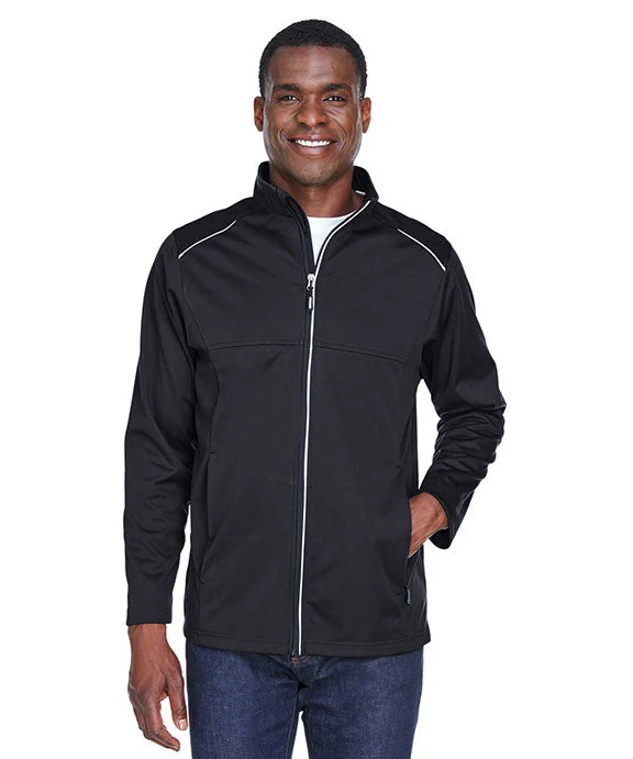 CE708 - Core 365 Mens Techno Lite Three-Layer Knit Tech-Shell | Black