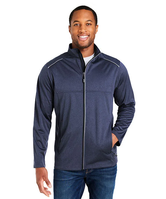 CE708 - Core 365 Mens Techno Lite Three-Layer Knit Tech-Shell | Classic Navy Heather