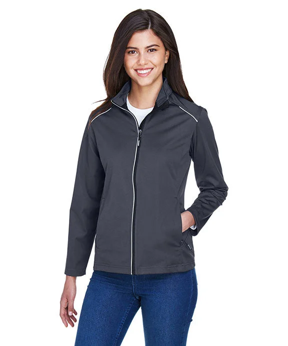 CE708W - Core 365 Ladies Techno Lite Three-Layer Knit Tech-Shell | Carbon