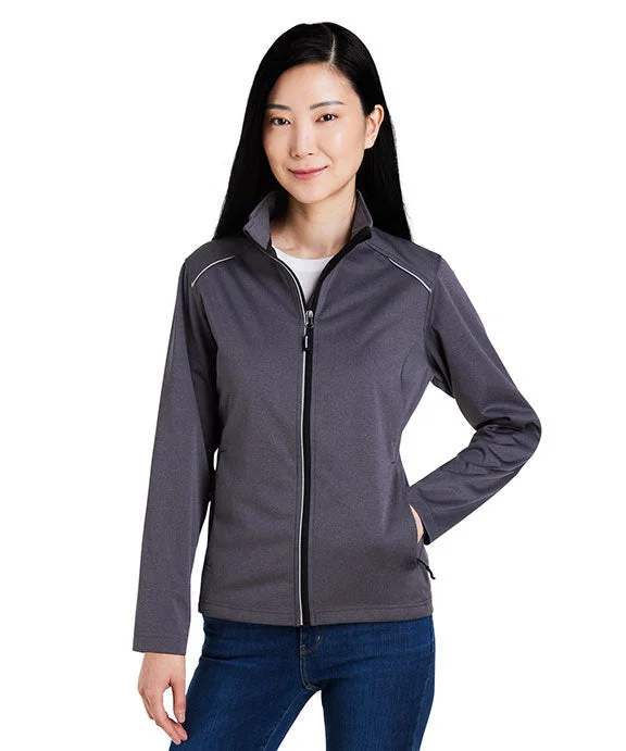 CE708W - Core 365 Ladies Techno Lite Three-Layer Knit Tech-Shell | Carbon Heather