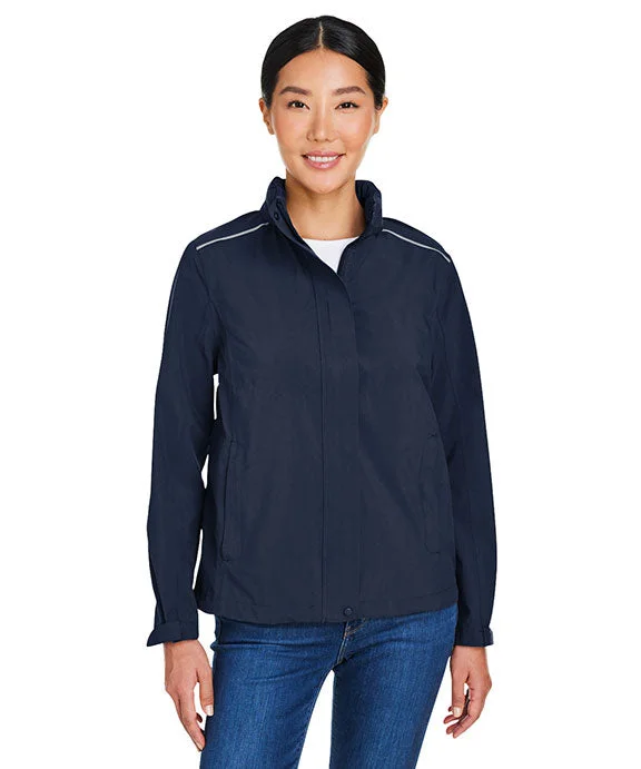 CE712W - Core 365 Ladies Packable Rain Jacket | Classic Navy