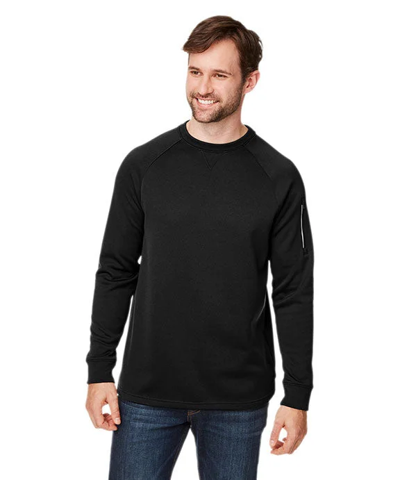 CE800 - Core 365 Unisex Fusion ChromaSoft™ Fleece Crew Pullover | Black