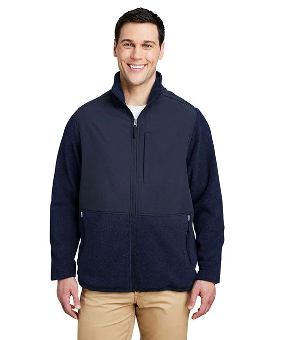 CE890 - Core 365 Mens Journey Summit Hybrid Full-Zip Jacket | Classic Navy/Classic Navy