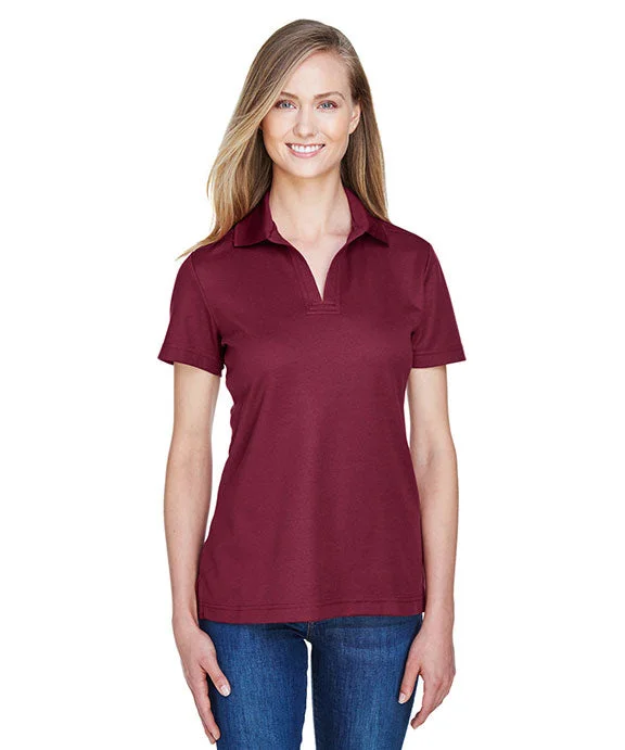 DG20W - Devon & Jones CrownLux Performance® Ladies Plaited Polo Shirt | Burgundy