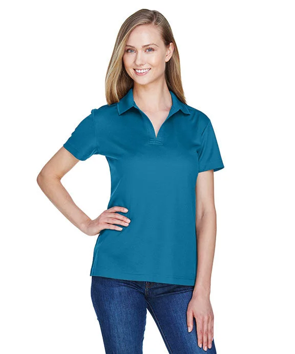 DG20W - Devon & Jones CrownLux Performance® Ladies Plaited Polo Shirt | Dark Teal