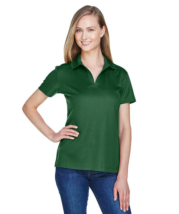 DG20W - Devon & Jones CrownLux Performance® Ladies Plaited Polo Shirt | Forest