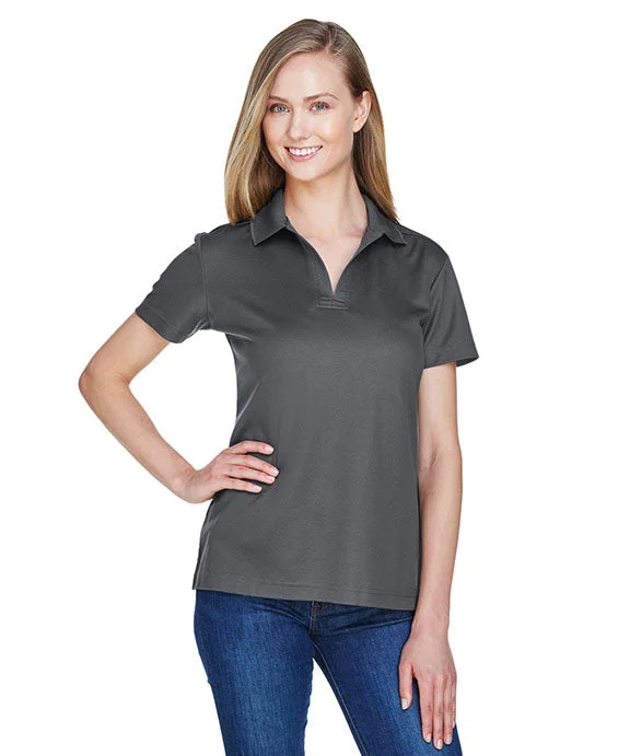 DG20W - Devon & Jones CrownLux Performance® Ladies Plaited Polo Shirt | Graphite