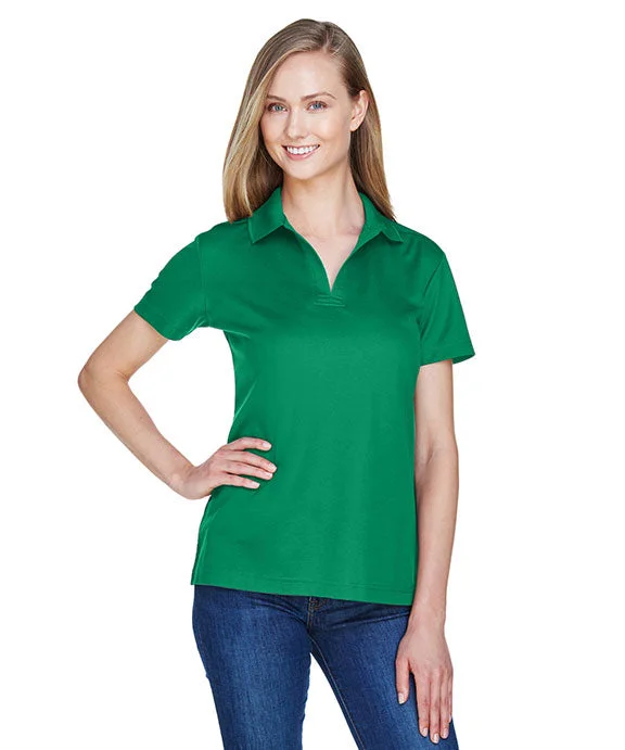 DG20W - Devon & Jones CrownLux Performance® Ladies Plaited Polo Shirt | Kelly Green